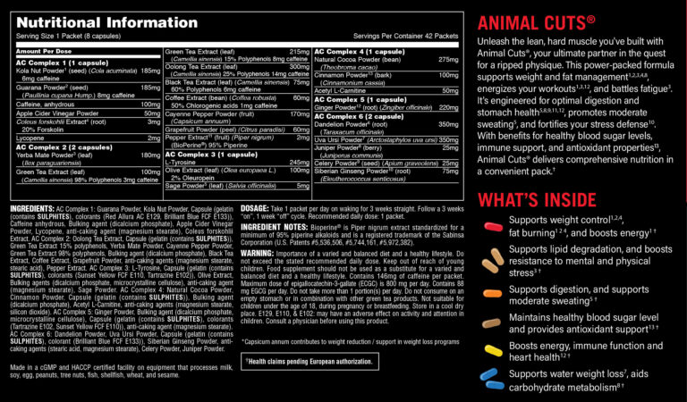 Universal Animal Cuts 42 пак. – ARNOLD SUPLEMENTI MK