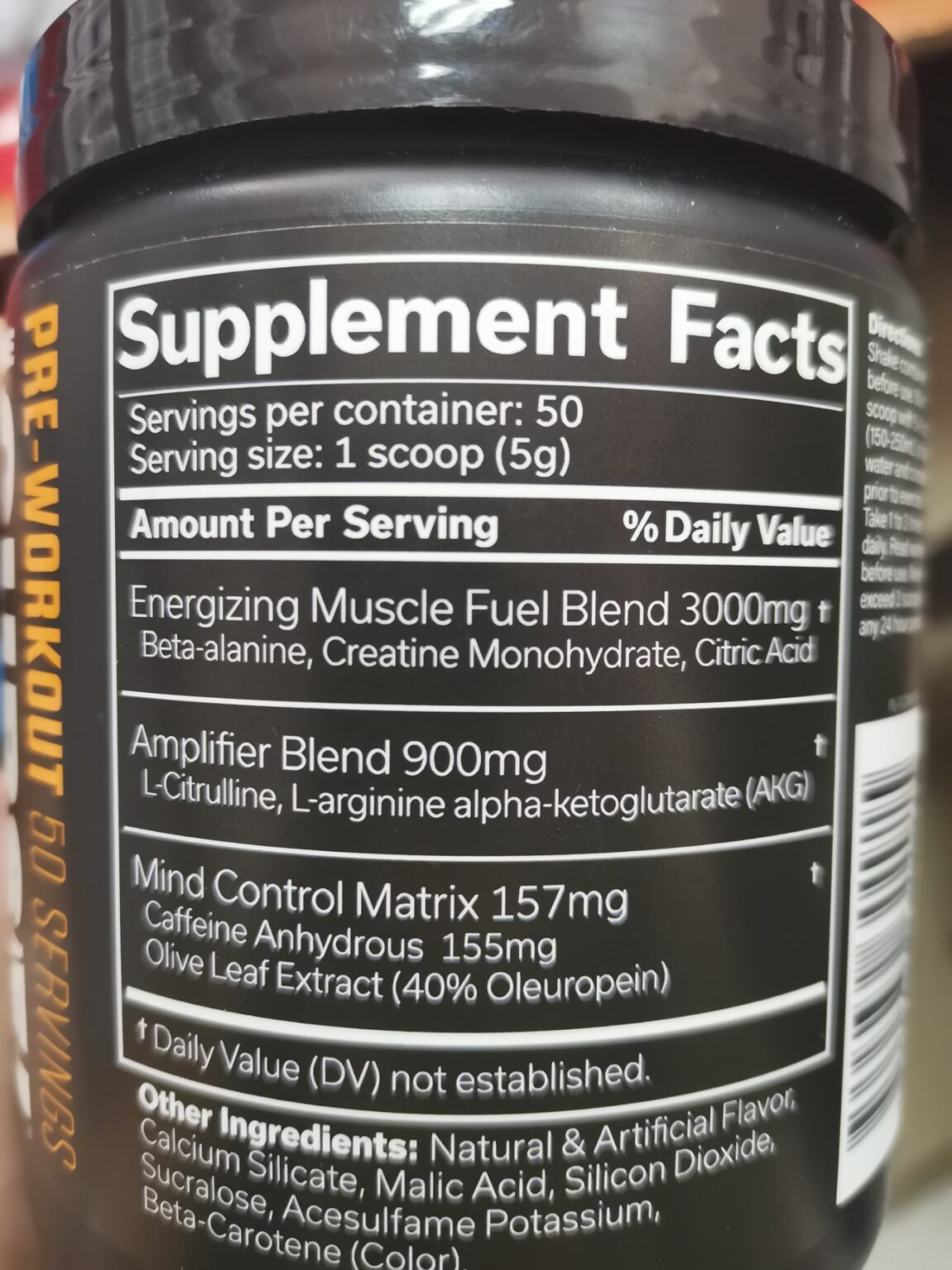 The Curse PreWorkout ARNOLD SHOP MK