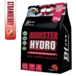BHN Monster Hydro Whey 3000g - Strawberry