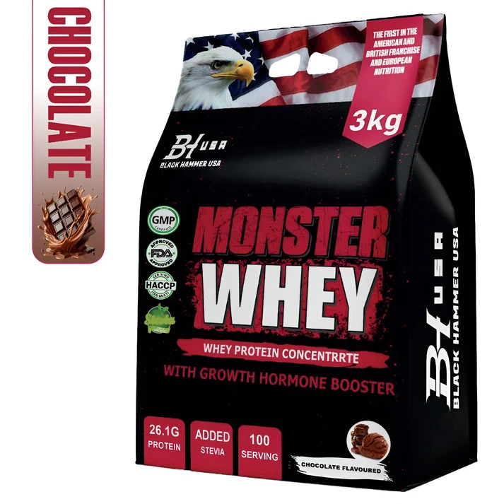 bhn-monster-whey-choco BHN Monster Whey 3000g - Chocolate - Image 1